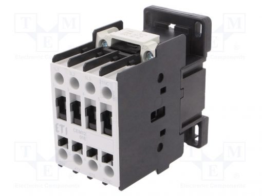 CEM12.01-230V-50/60HZ_Contactor:3-pole; NO x3; Auxiliary contacts: NC; 230VAC; 12A; CEM