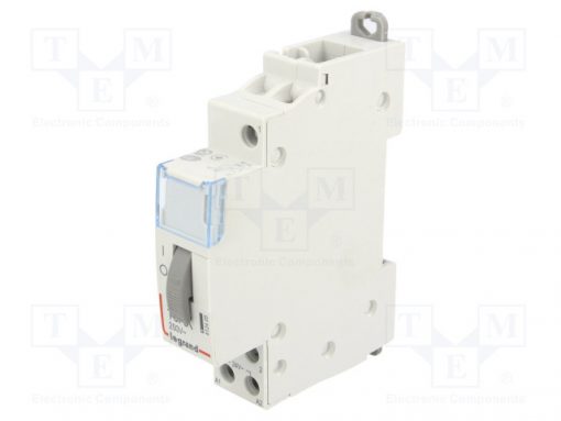 PB 411_Relay: installation; bistable; NO; Ucoil:24VAC; 17.8x94x69mm; 16A