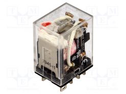 LY2N 220/240VAC_Relay: electromagnetic; DPDT; Ucoil:230VAC; 10A/110VAC; 10A/24VDC