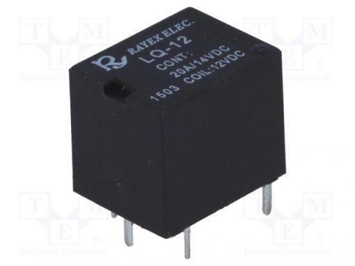 LQ-12_Relay: electromagnetic; SPDT; Ucoil:12VDC; 20A; automotive; 6g