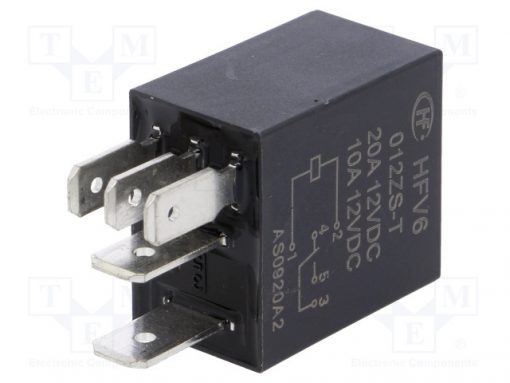 HFV6/012ZS-T_Relay: electromagnetic; SPDT; Ucoil:12VDC; 30A; automotive; 90Ω