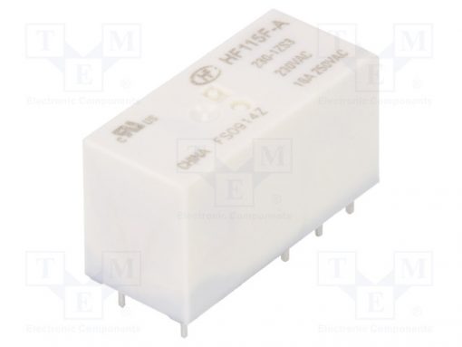 HF115F-A/230-1ZS3_Relay: electromagnetic; SPDT; Ucoil:230VAC; 16A/250VAC; 16A/24VDC
