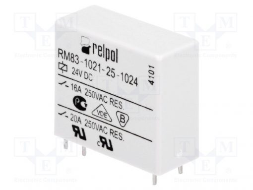 RM83-1021-25-1024_Relay: electromagnetic; SPST-NO; Ucoil:24VDC; 16A/250VAC; 16A