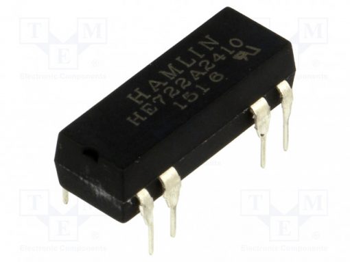 HE722A2410_Relay: reed; DPST-NO; Ucoil:24VDC; max.200VDC; Rcoil:2150Ω; 268mW