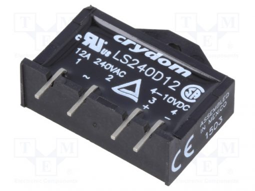 LS240D12_Relay: solid state; Ucntrl:4÷10VDC; 12A; 24÷280VAC; THT; SIP
