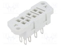 G2M_Socket; PIN:8; 5A; 250VAC; Mounting: on panel; Leads: for soldering