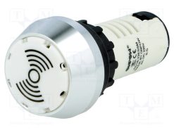 AD16S-BUZ/RG/220V_Σηματοδότης: ηχητικός; 80dB; φωτιζ: LED; 230V; IP40; Ø22mm; max.6mm