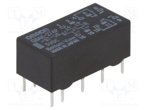 G6AK-274P-ST-US 5VDC_Ρελέ: Ηλεκτρομαγνητικός; DPDT; Uπηνίου: 5VDC; Iεπαφών max: 2A; PCB