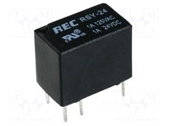 RSY-24_Ρελέ: Ηλεκτρομαγνητικός; SPDT; Uπηνίου: 24VDC; Iεπαφών max: 1A